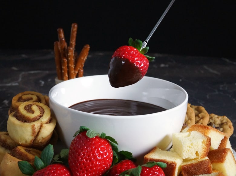 Dark Chocolate Fondue Board ~ Barley & Sage